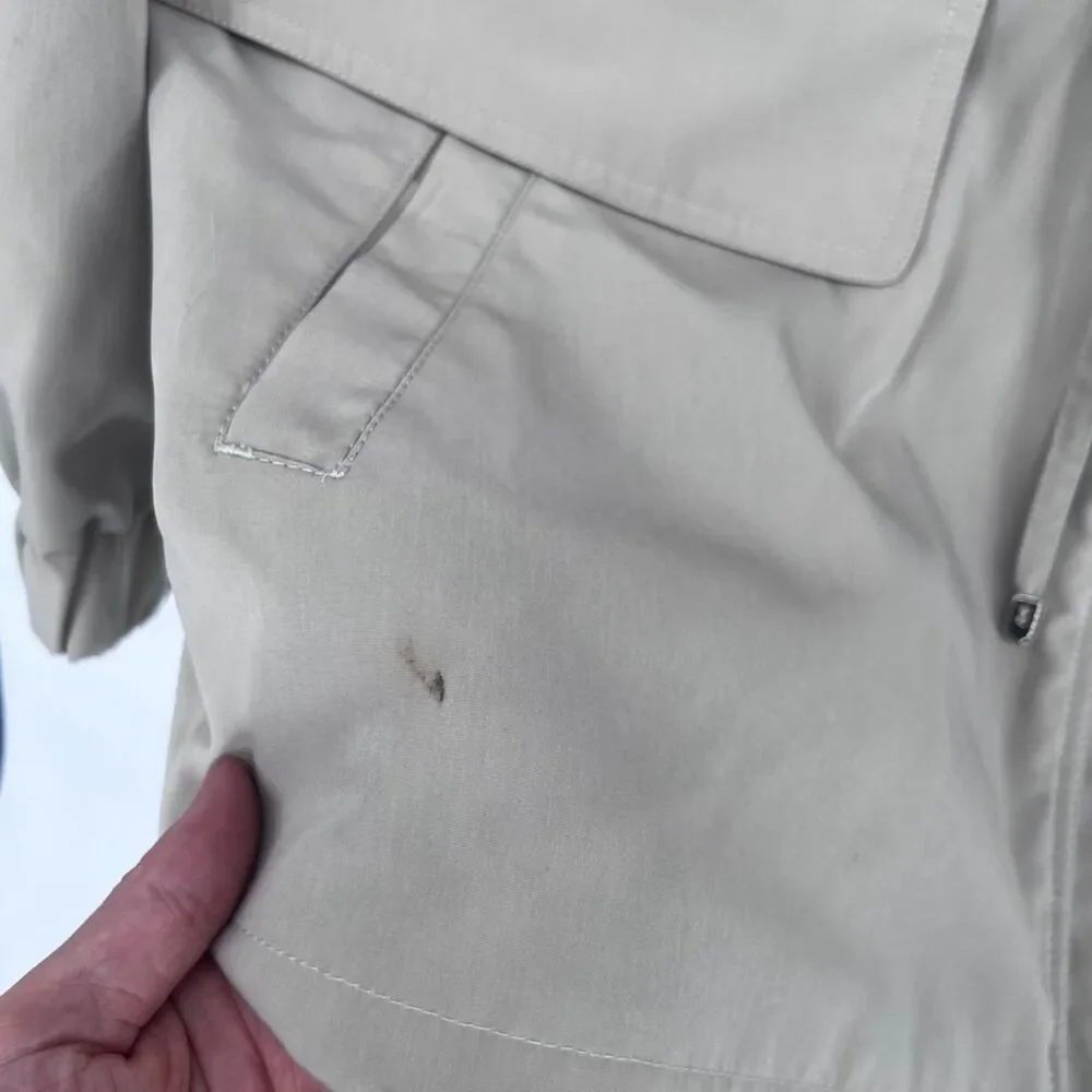 FS Limited Khaki Utility Jacket Zip Drawstring Waist Wind Rain Jacket Sz 1X‎